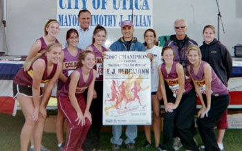 Image of the Utica Police and Fire Memorial Girls Jr. Varsity winning team Colonie
