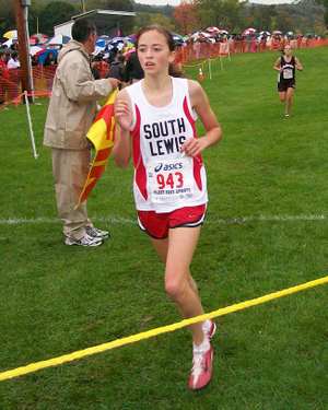 Image of the Dave D'Alessandro Girls Varsity race winner Victoria Campanian from South Lewis