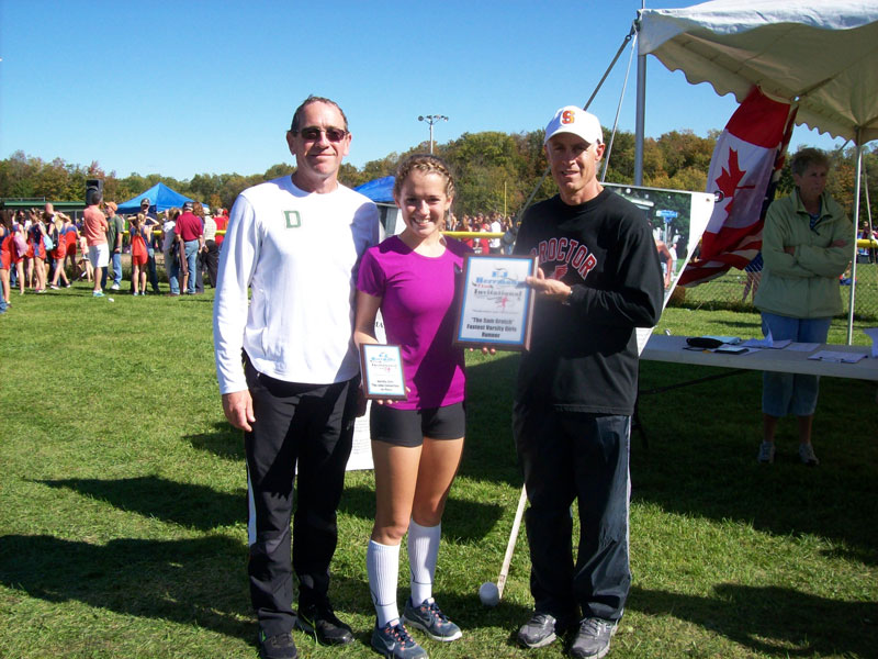 Image of the Sam Gratch Award award winner Laura Pierce from Canton, presented by Mr. Rich Ambruso