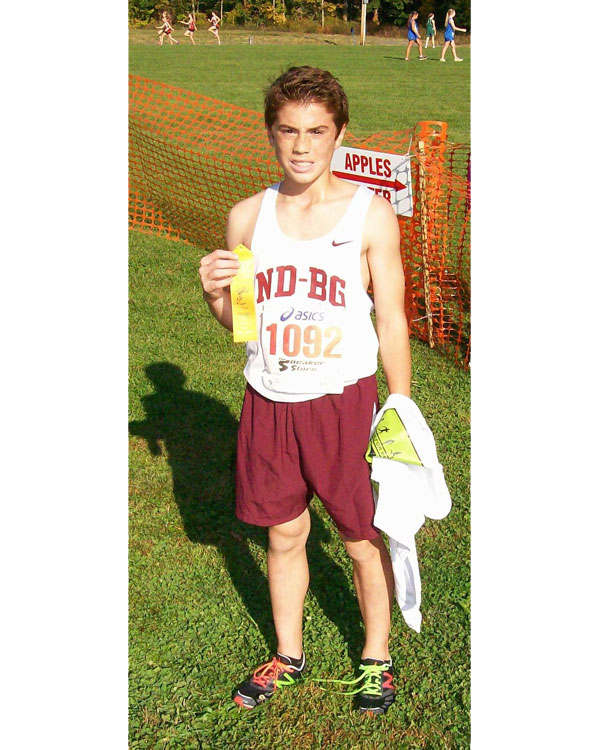 Image of the Mello Testa Boys Modified race winner Dylan Bogdon from Notre Dame-Bishop Gibbons