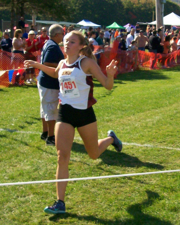 Image of the Dave D'Alessandro Girls Varsity race winner Allie Tedeschi from Berne-Knox-Westerlo