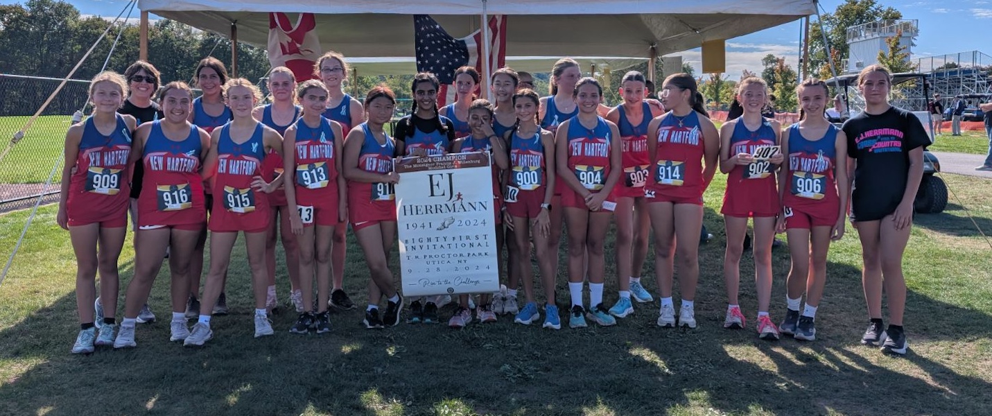 Image of the Monsignor Francis J. Willenburg Girls Modified winning team New Hartford