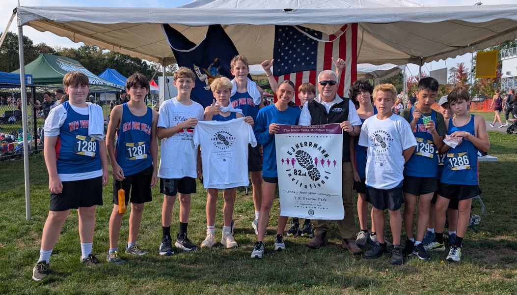 Image of the Mello Testa Boys Modified winning team New York Mills, presented by Mr. Mello Testa