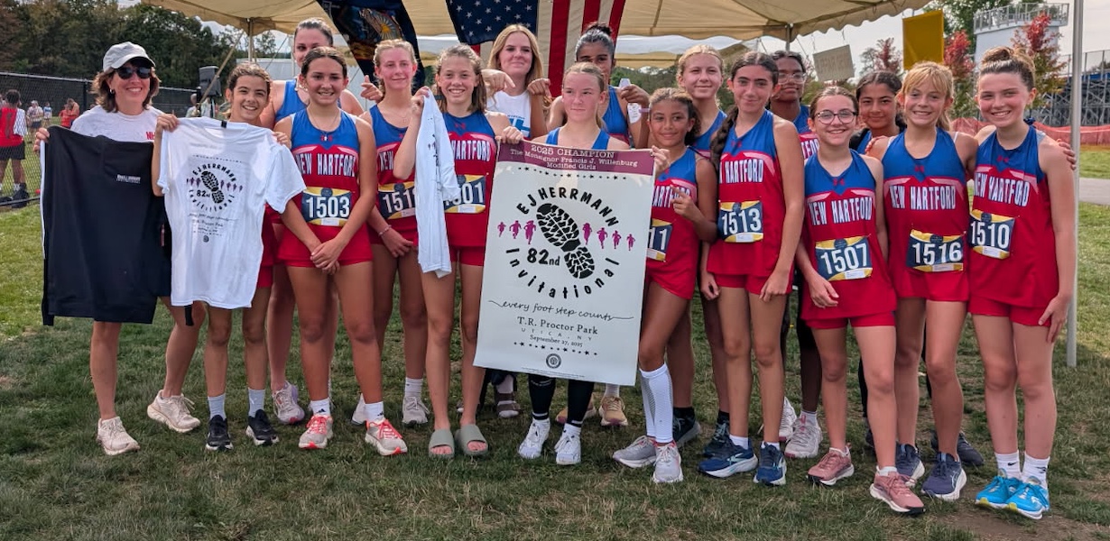 Image of the Monsignor Francis J. Willenburg Girls Modified winning team New Hartford